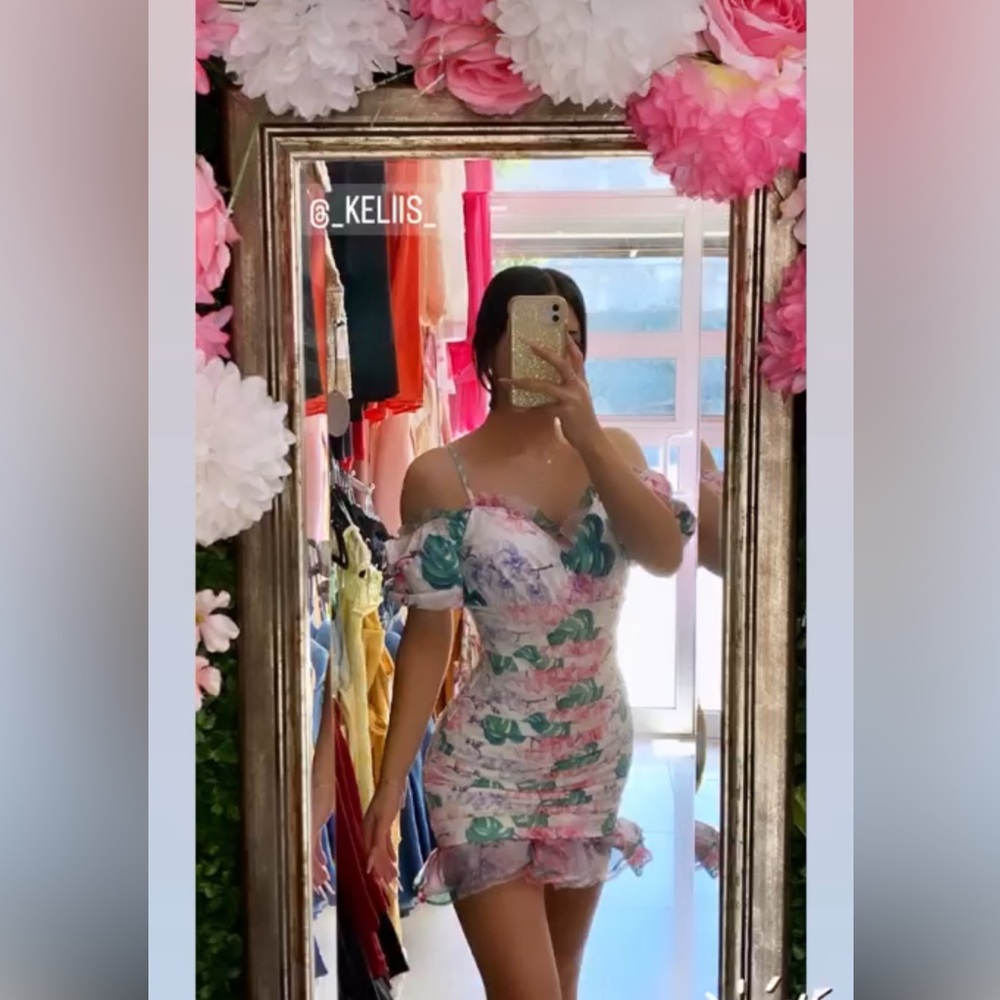 Floral Off-Shoulder Dress